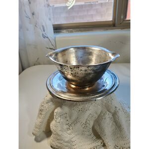 Stainless Steel Double Sided Spout Gravy Boat~Vintage/Antique~